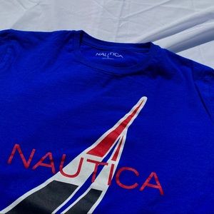 Blue nautica tee